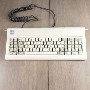 IBM Vintage Keyboard Model F Silver Label  Buckling Spring Click Keys 1980s